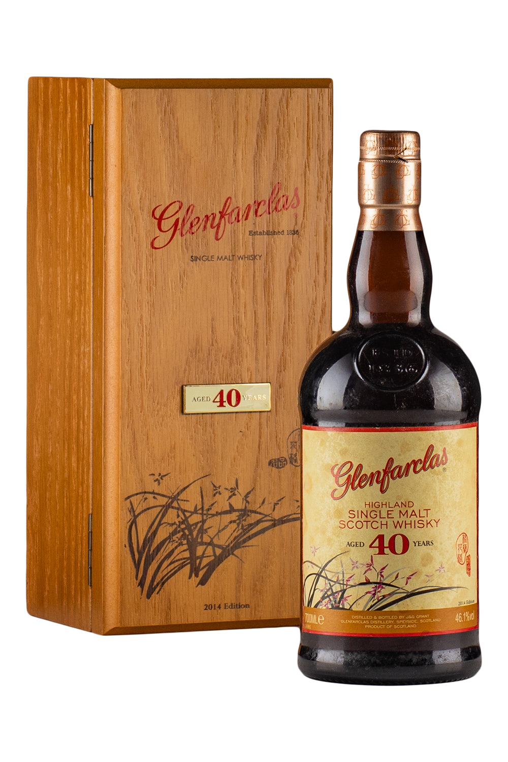 Glenfarclas 40 Year Old Taiwan Edition Pink Flowers (2014 Release)