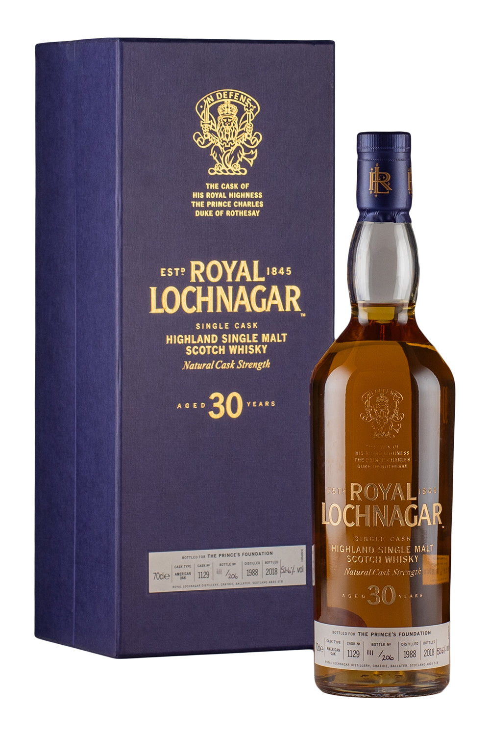 Royal Lochnagar 30 Year Old Single Cask 1129 1988
