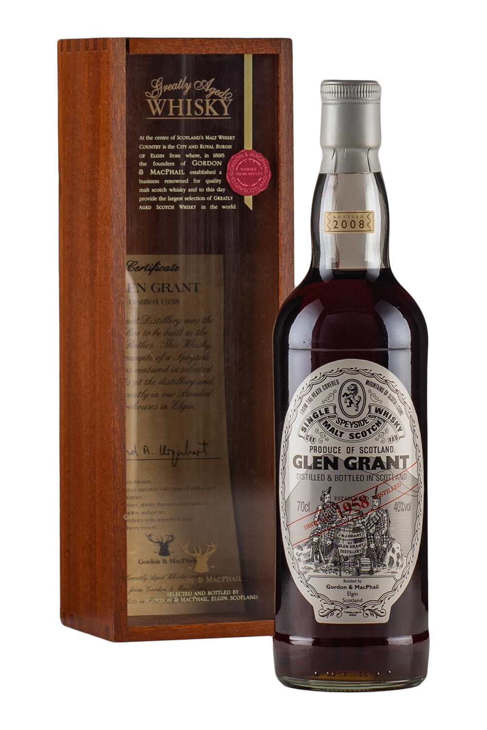 Glen Grant 50 Year Old Gordon and MacPhail (Bottled 2008) 1958