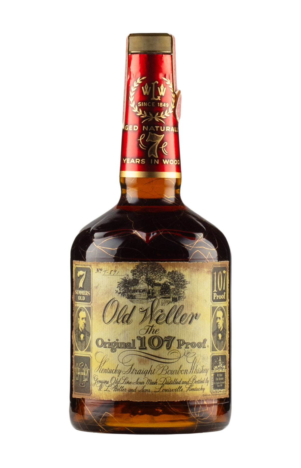 Old Weller 7 Year Old 107 Proof c. 1980s