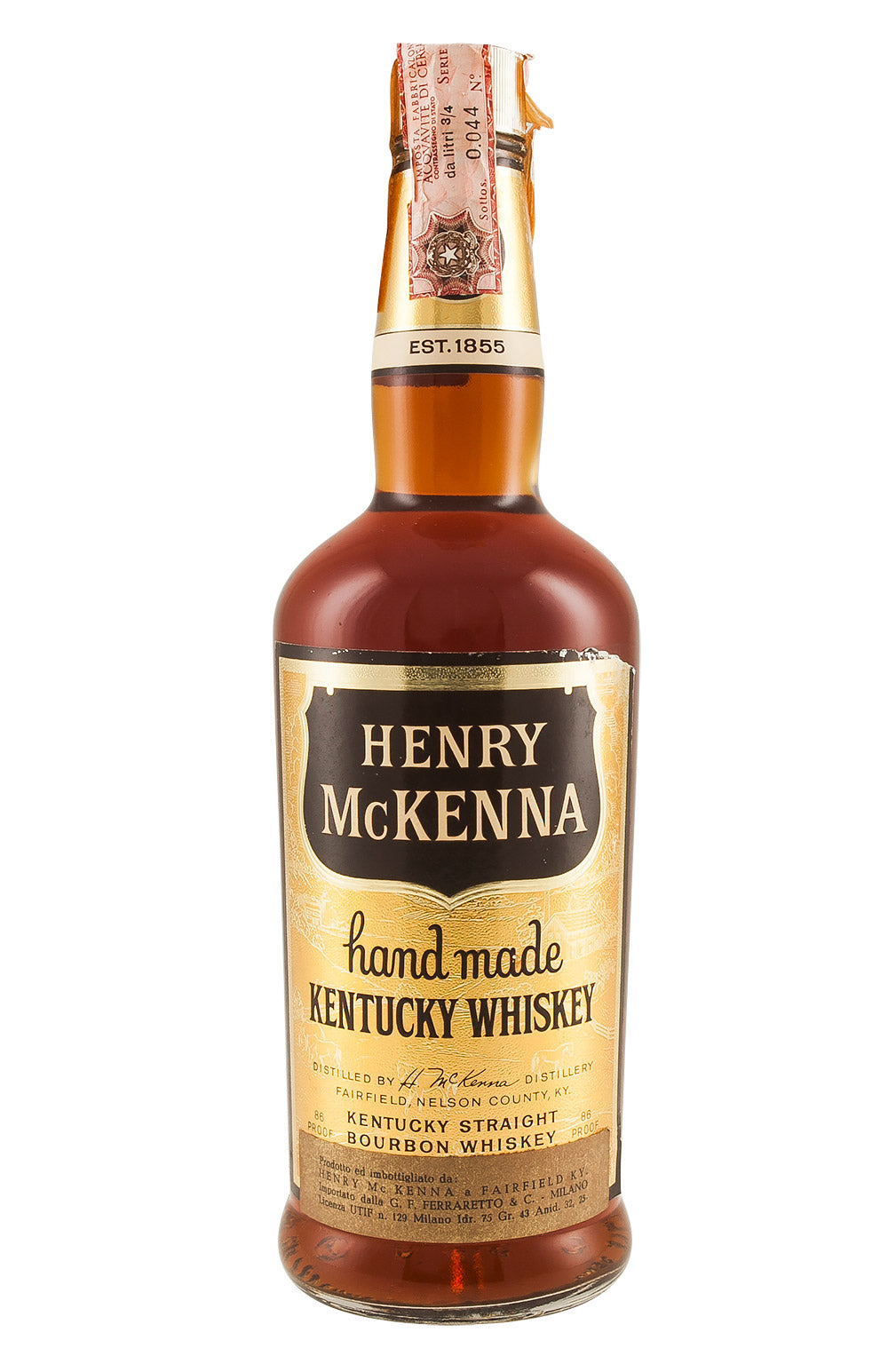 Henry McKenna Bourbon Bottled c. 1960s