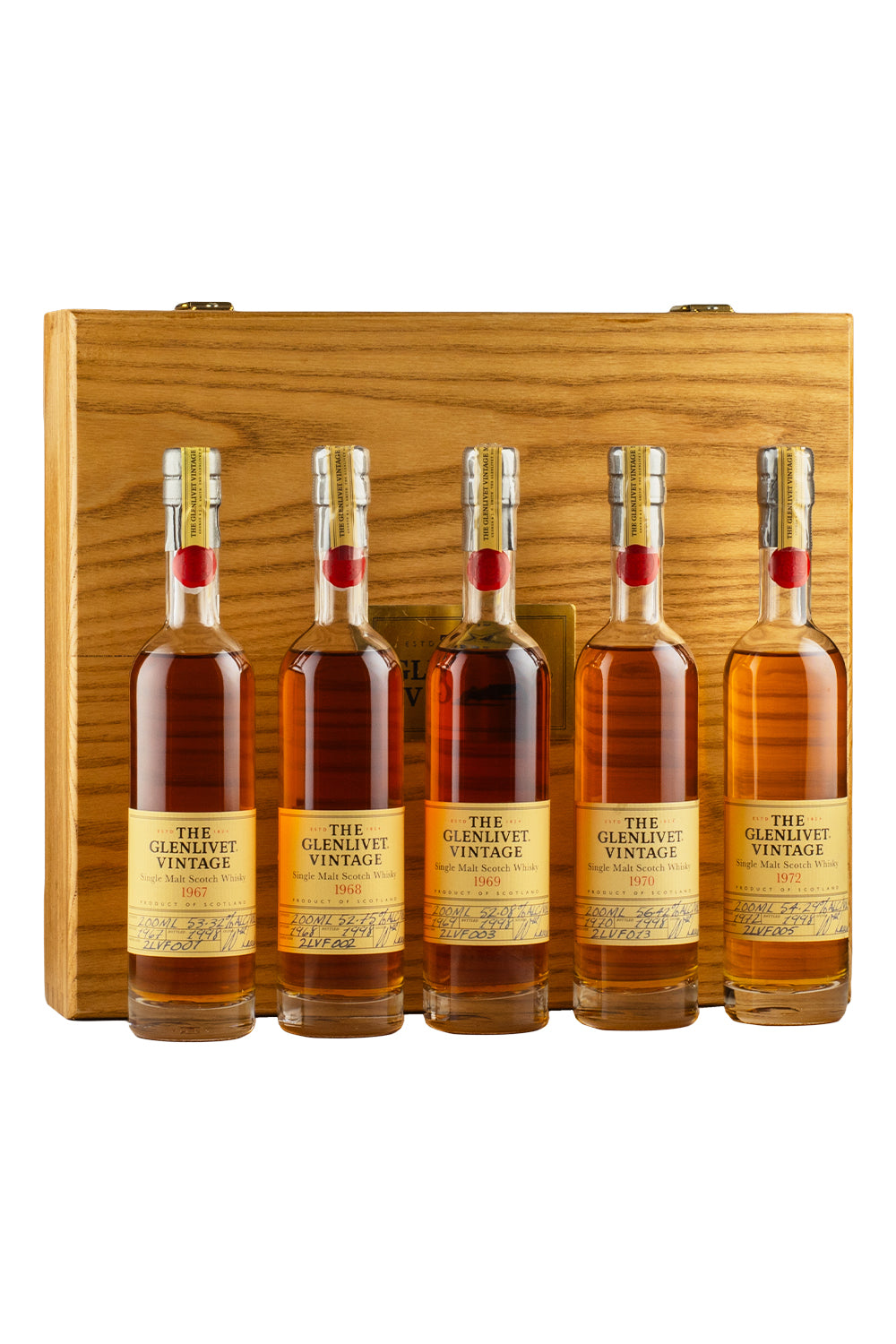 Glenlivet Vintage Collection 1967-1972 / 5 x 20cl