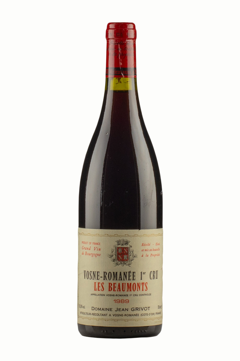 Vosne Romanee Les Beaumonts Jean Grivot 1989