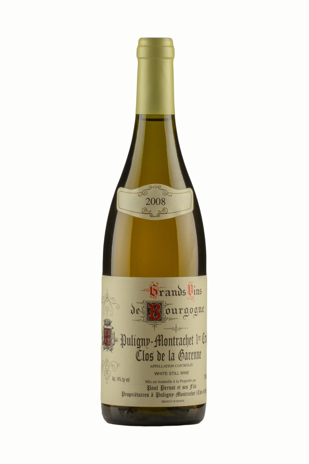 Puligny Montrachet Clos de la Garenne Paul Pernot 2008