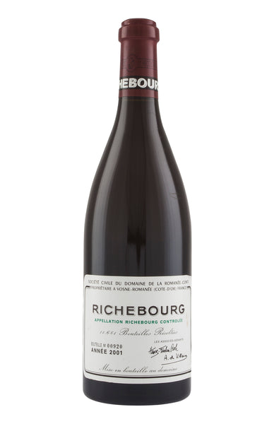DRC Richebourg 2001 の空瓶 Richebourg DRC 2001 – Hedonism Wines