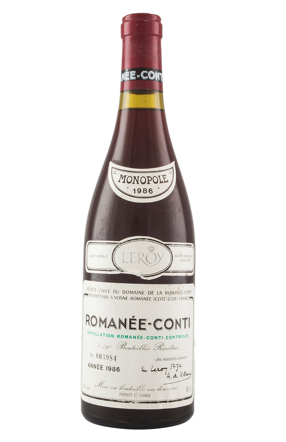 Romanee Conti DRC 1986