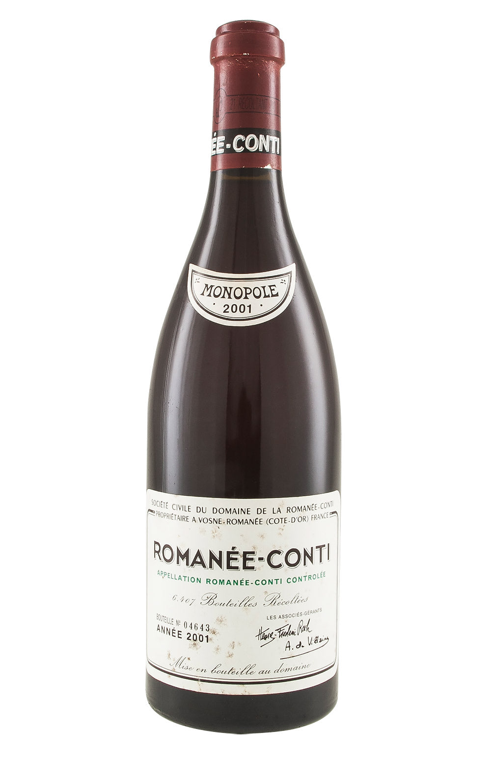 Romanee Conti DRC 2001
