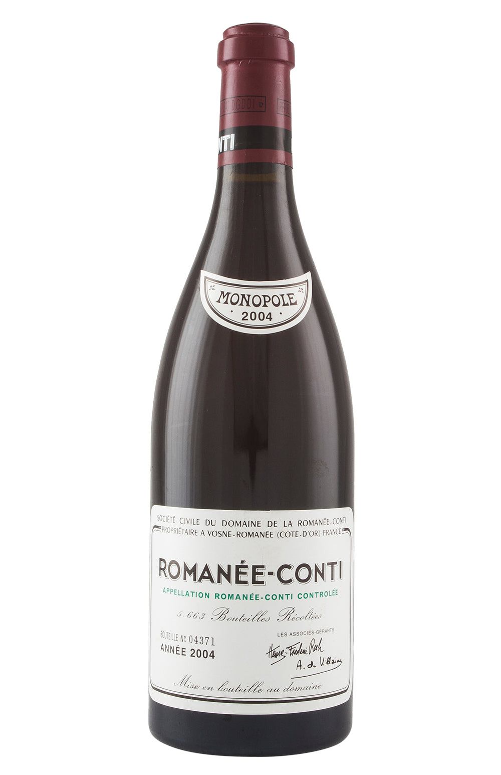 Romanee Conti DRC 2004