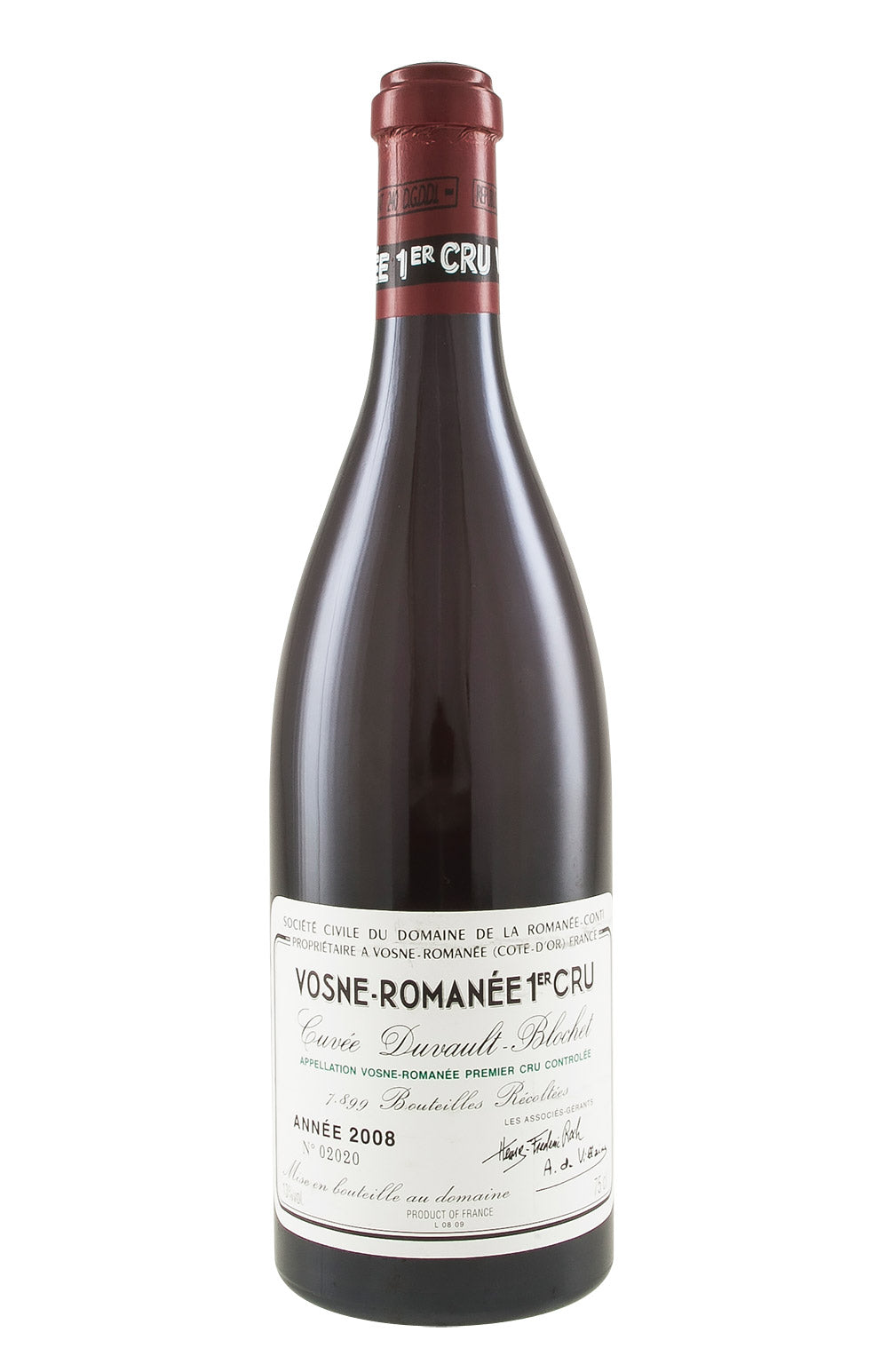 Vosne Romanee Duvault Blochet DRC 2008