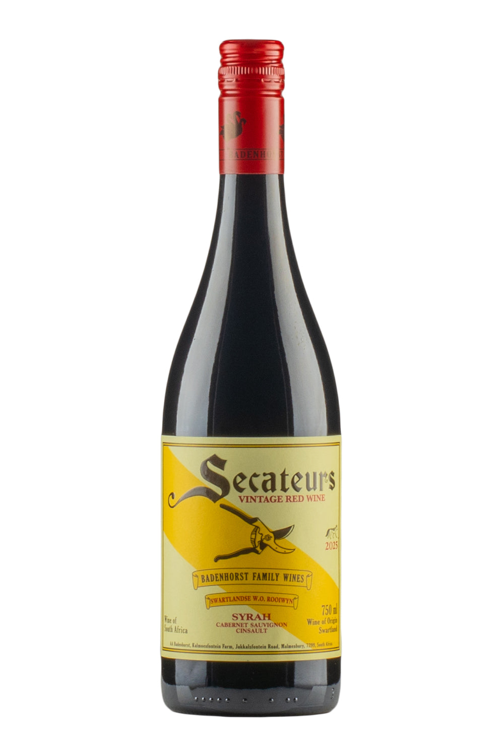 A A Badenhorst Secateurs Red Blend 2025