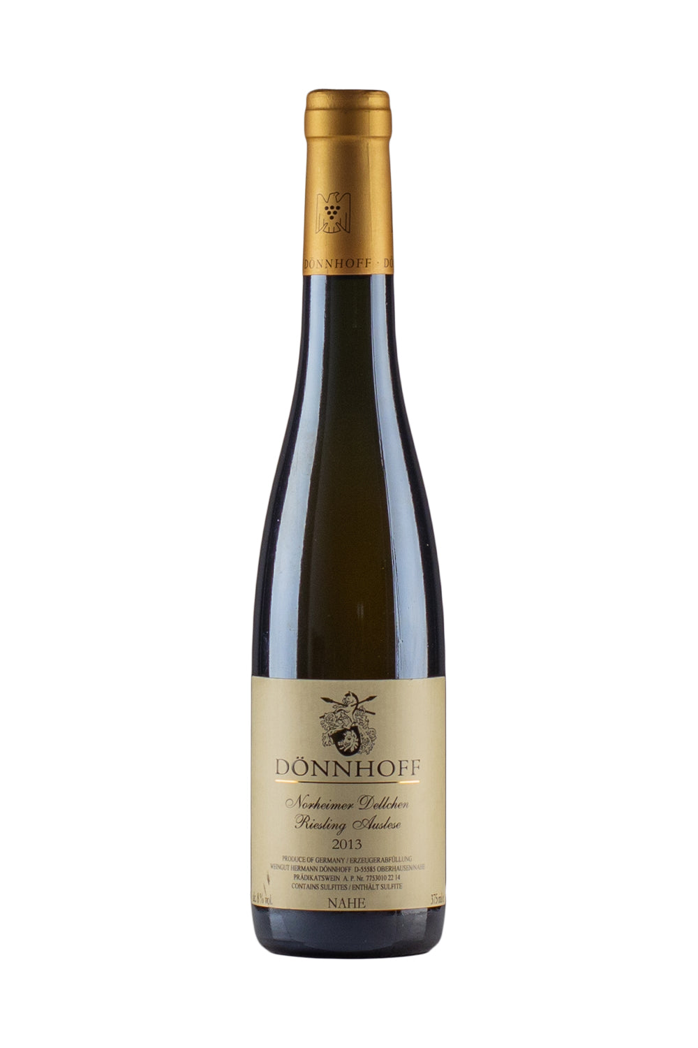 Donnhoff Norheimer Dellchen Riesling Auslese Gold Capsule Half 2013