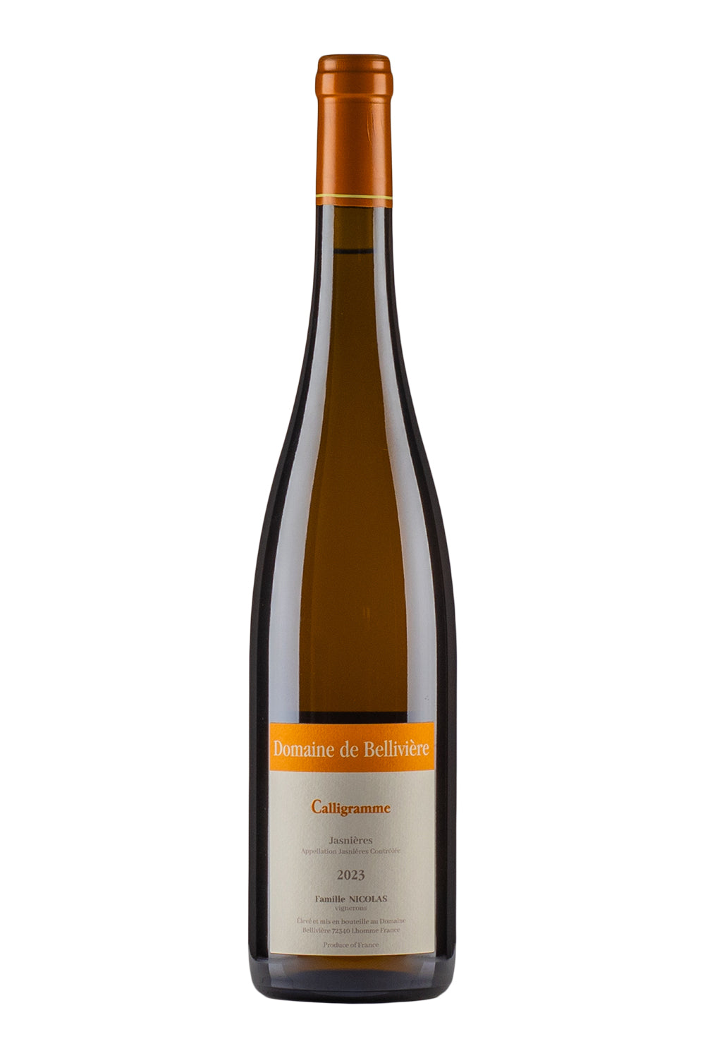 Jasnieres Caligramme Belliviere 2023