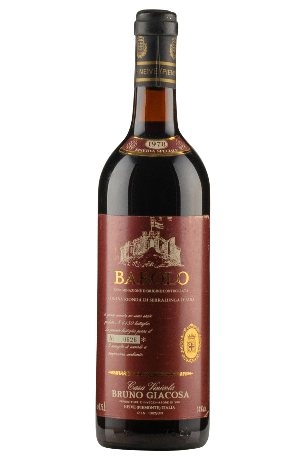 Barolo Collina Rionda Riserva Speciale Giacosa 1978