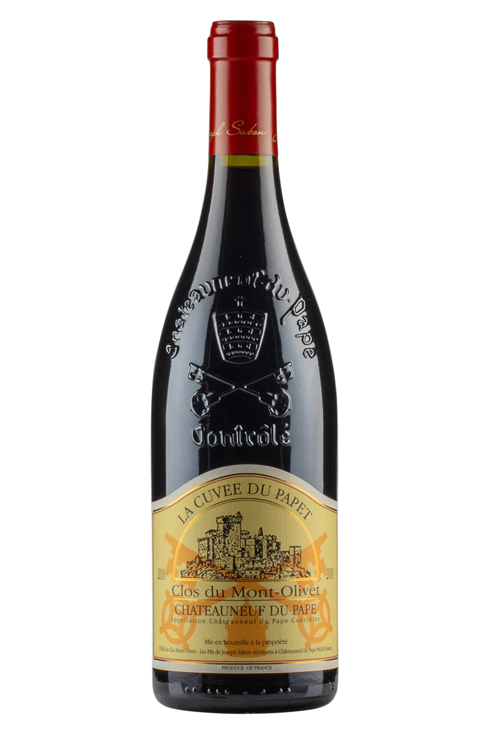 Chateauneuf du Pape La Cuvee du Papet Clos du Mont-Olivet 2010