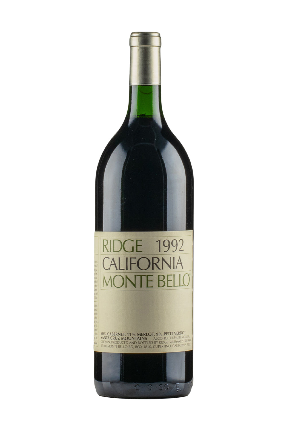 Ridge Monte Bello Cabernet Sauvignon Magnum 1992