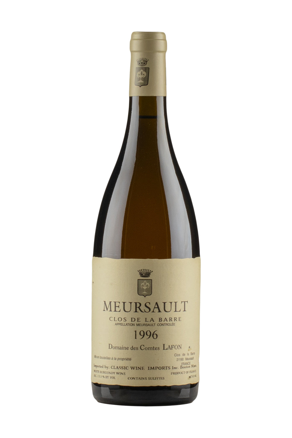 Meursault Clos de la Barre Comtes Lafon 1996