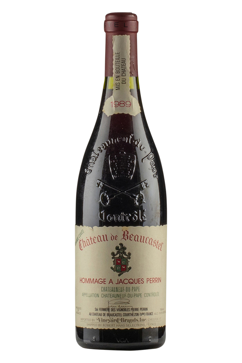 Chateauneuf du Pape Hommage a Jacques Perrin Beaucastel 1989