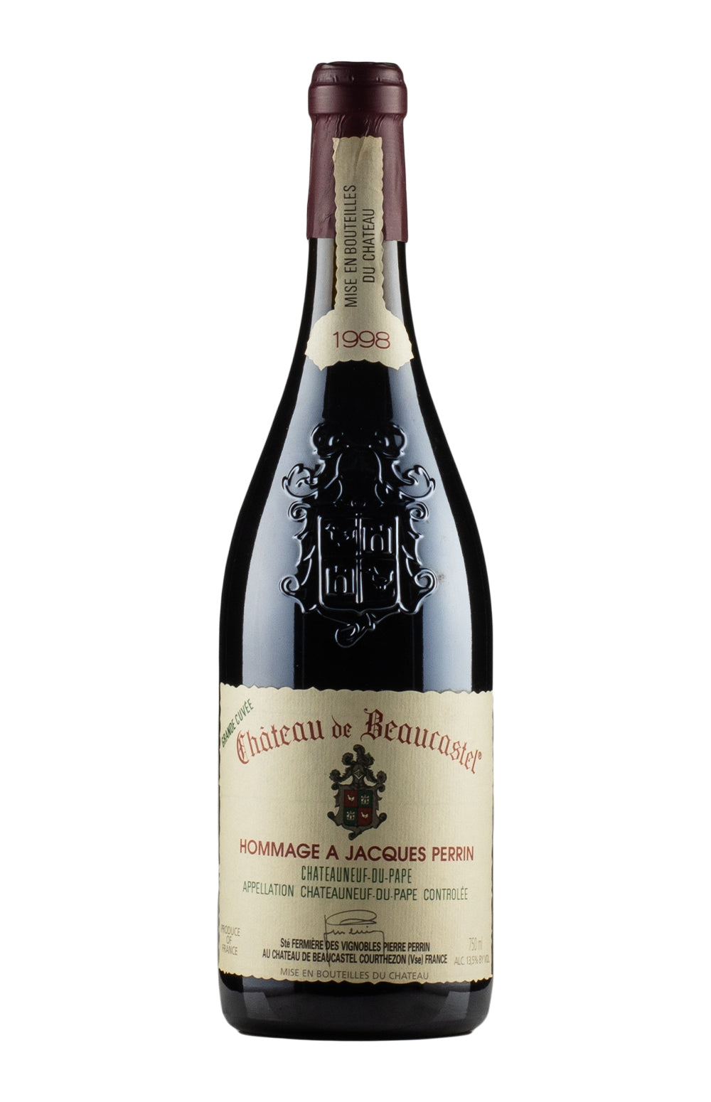 Chateauneuf du Pape Hommage a Jacques Perrin Beaucastel 1998