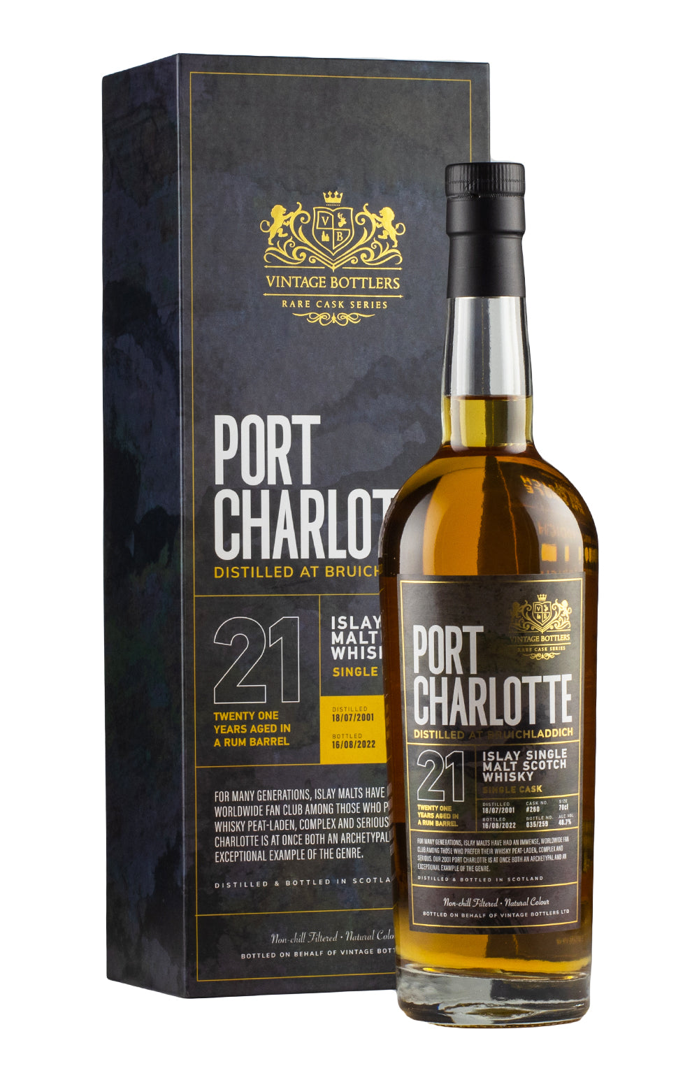 Port Charlotte 21 Year Old Vintage Bottlers 2001