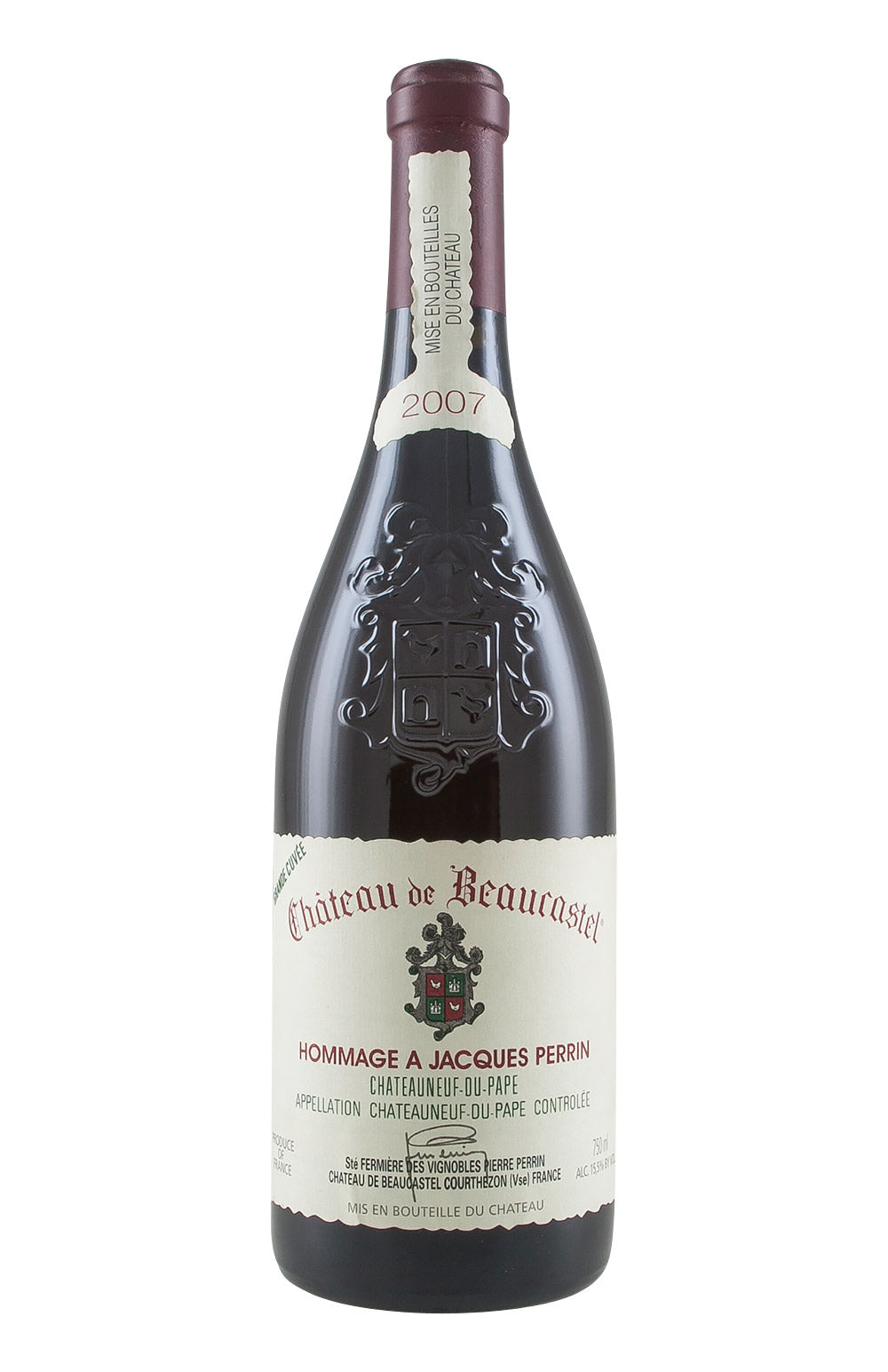 Chateauneuf du Pape Hommage a Jacques Perrin Beaucastel 2007