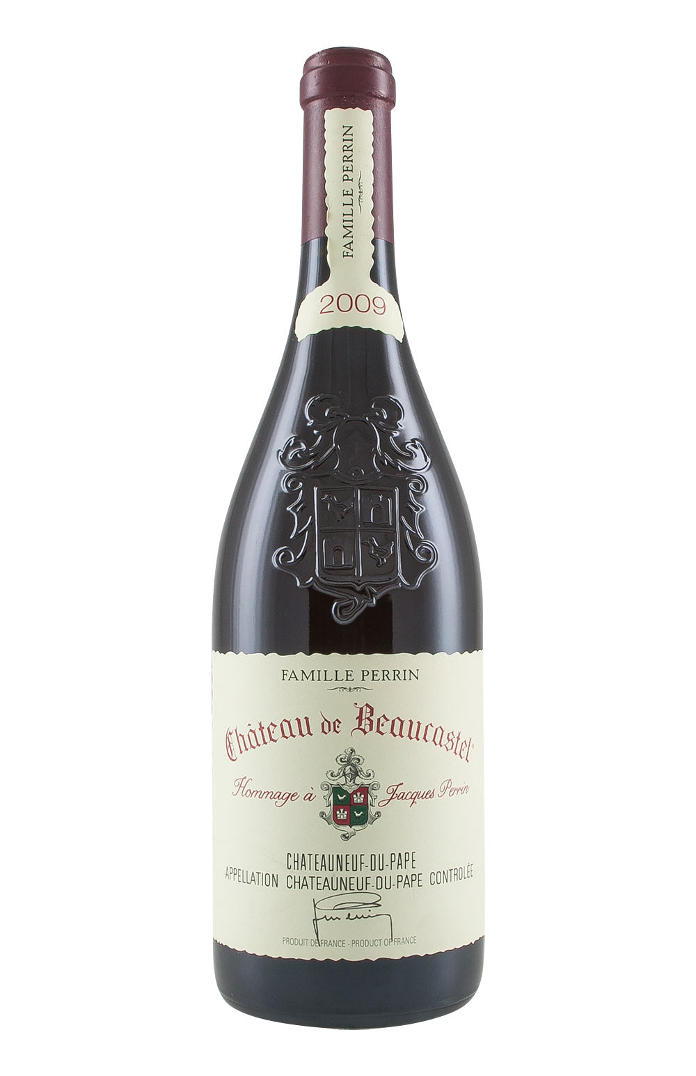 Chateauneuf du Pape Hommage a Jacques Perrin Beaucastel 2009