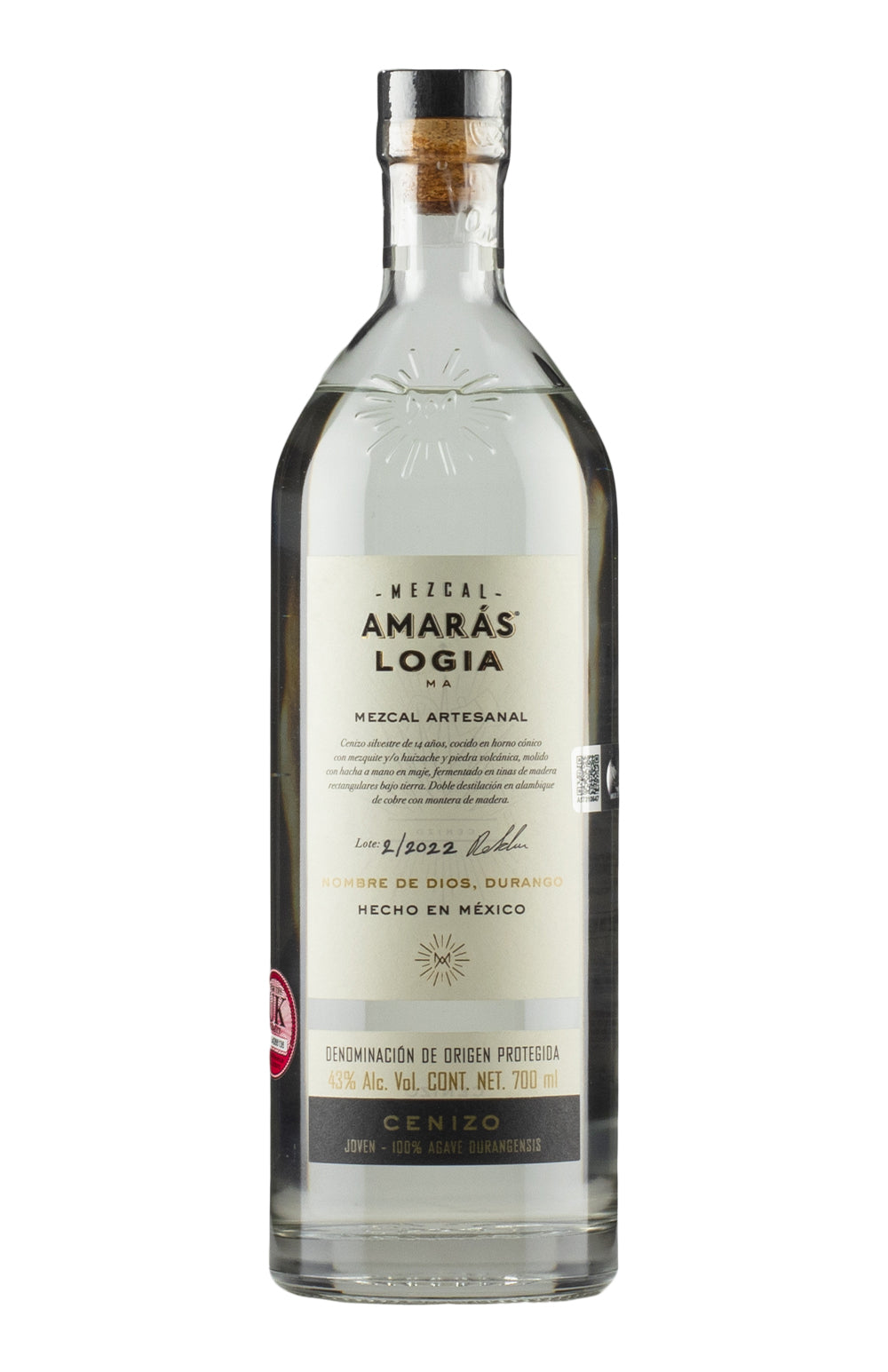 Mezcal Amaras Logia Cenizo