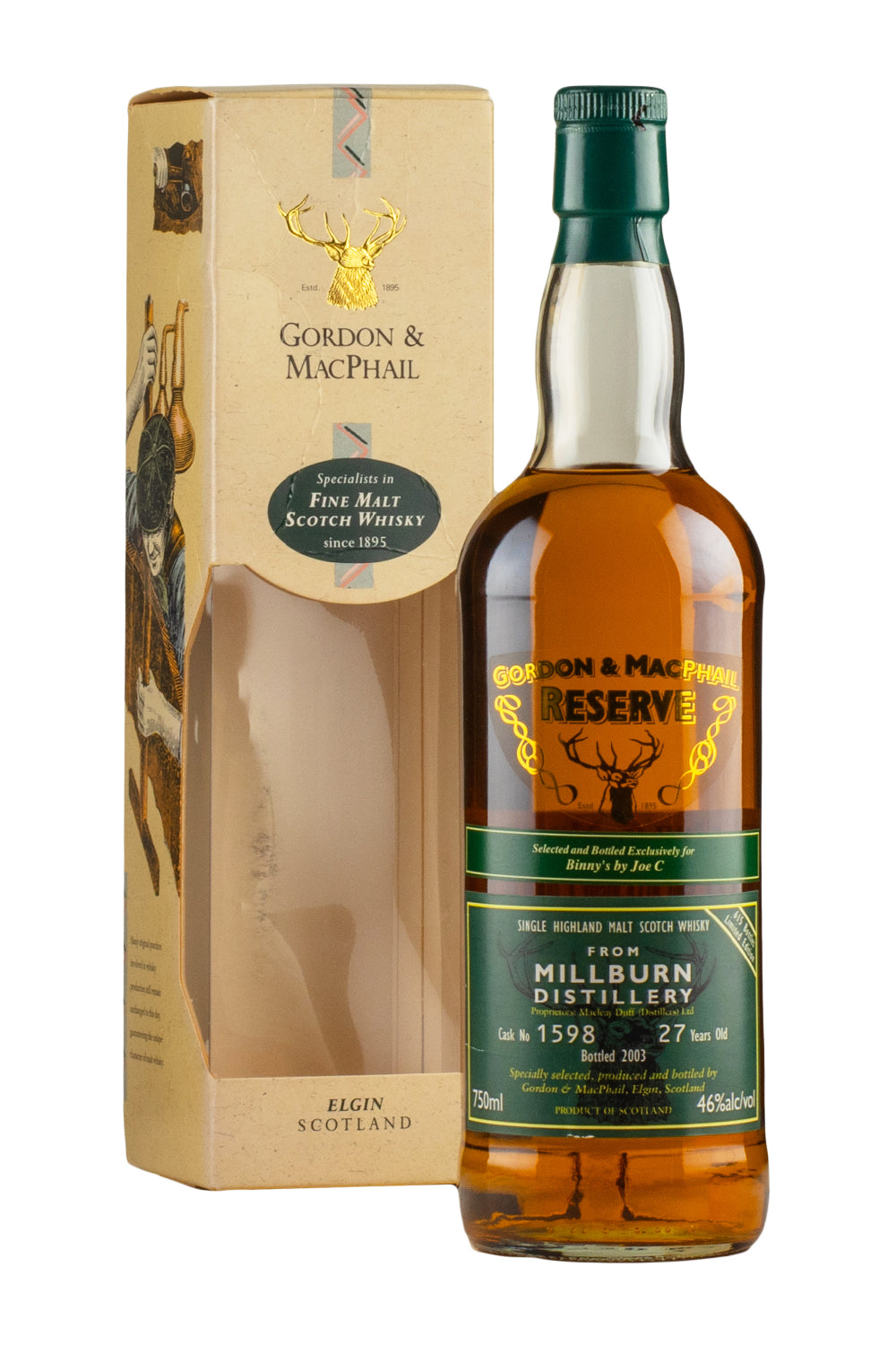 Millburn 27 Year Old Gordon and MacPhail Reserve #1598 1976