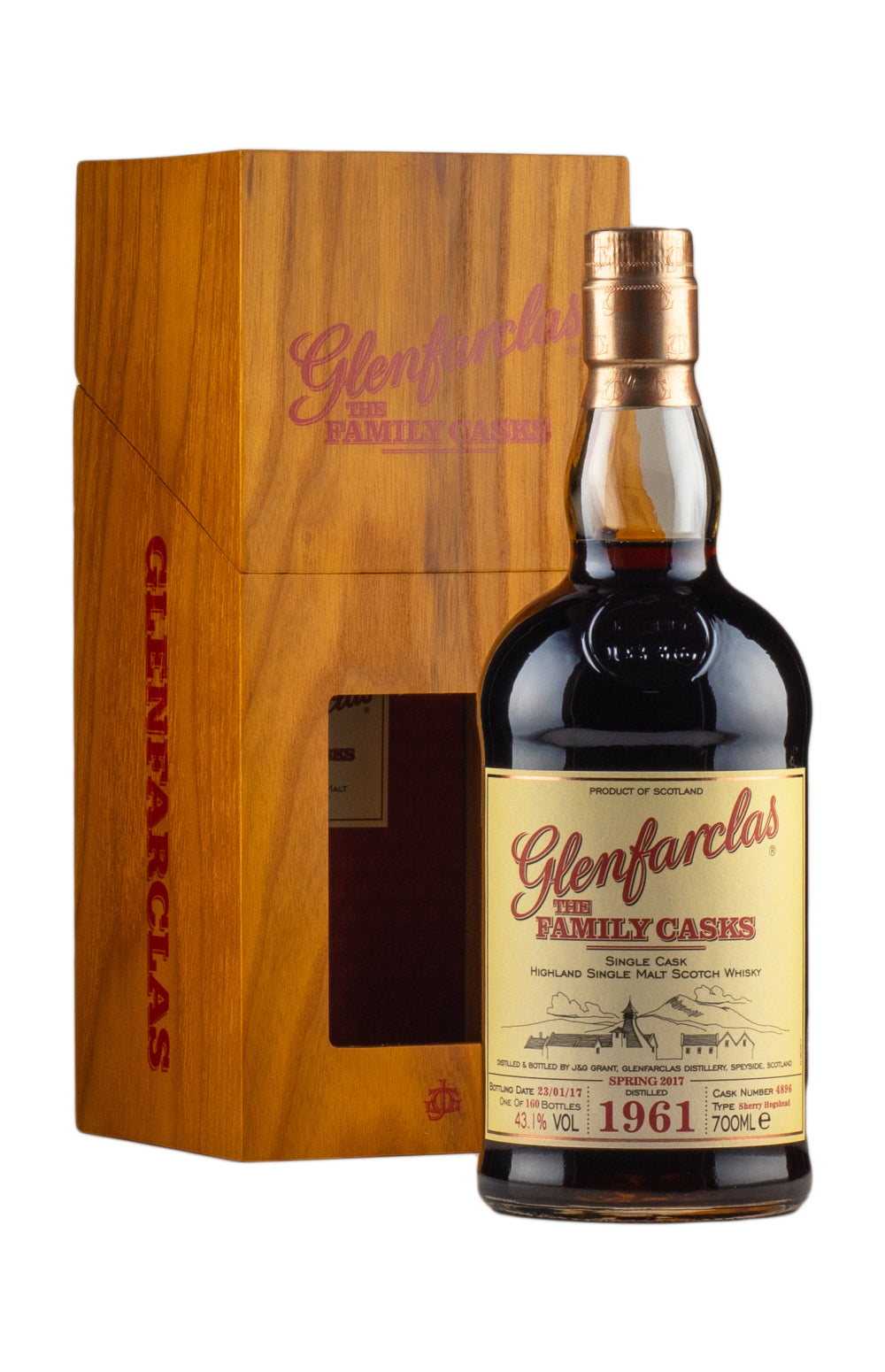 Glenfarclas 45 Year Old Family Cask 4896 1961