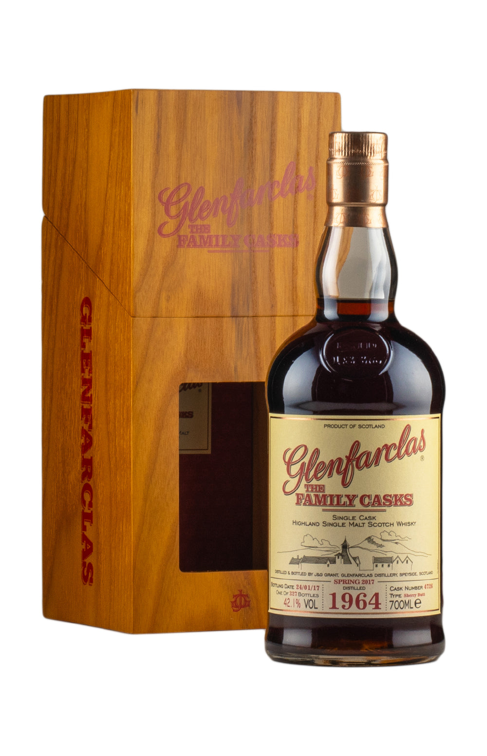 Glenfarclas 52 Year Old Family Cask 4726 1964