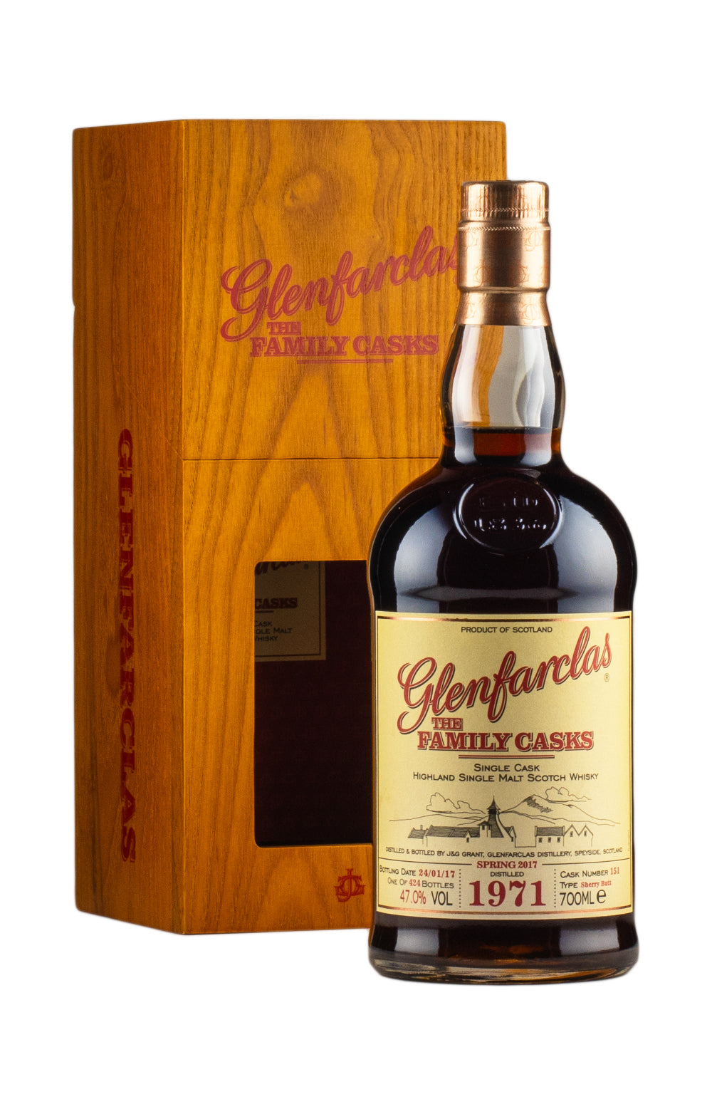 Glenfarclas 45 Year Old Family Cask 151 1971