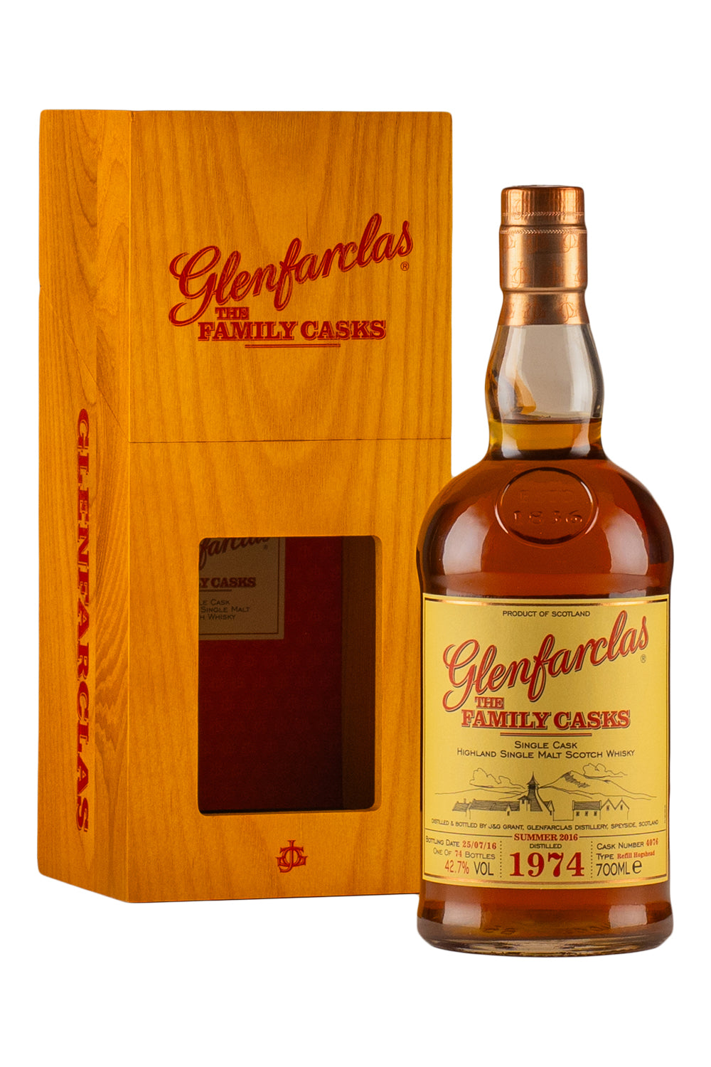 Glenfarclas 42 Year Old Family Cask 4076 1974