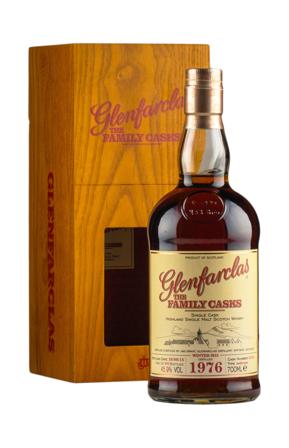 Glenfarclas 39 Year Old Family Cask 3110 1976