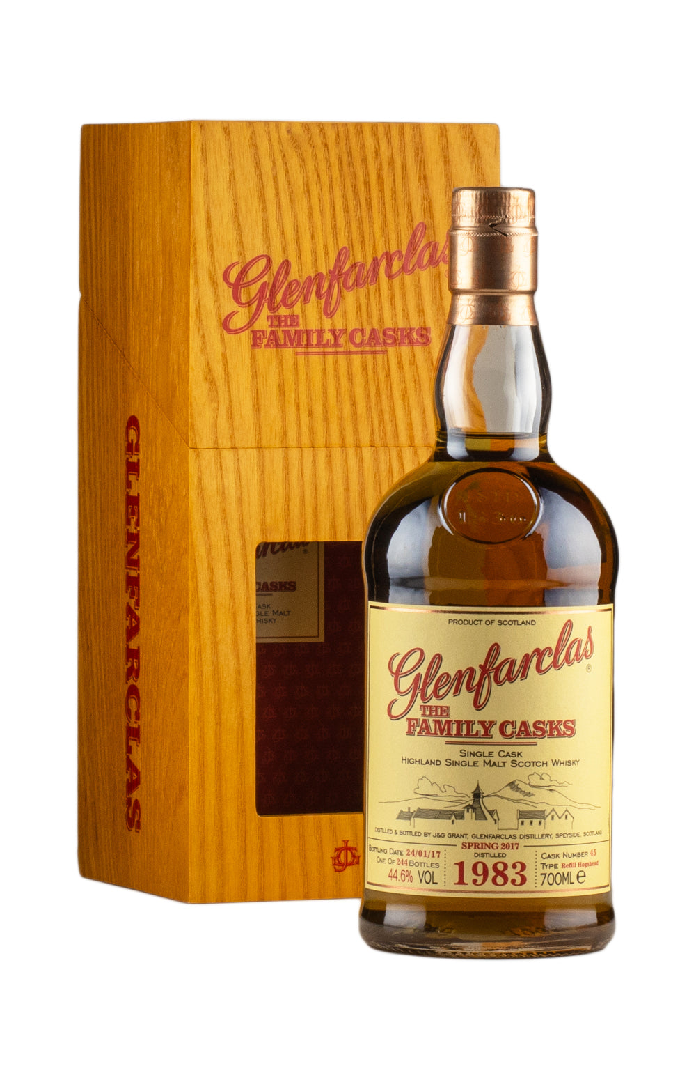 Glenfarclas 33 Year Old Family Cask 45 1983