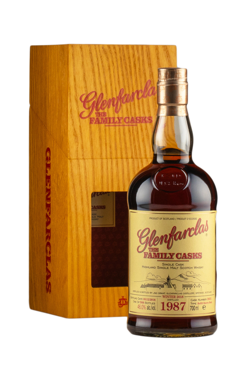 Glenfarclas 31 Year Old Family Cask 3831 1987