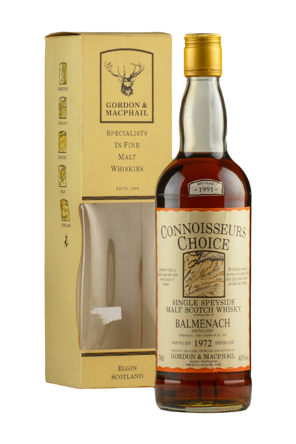 Balmenach Connoisseurs Choice Gordon and MacPhail (Bottled 1991) 1972