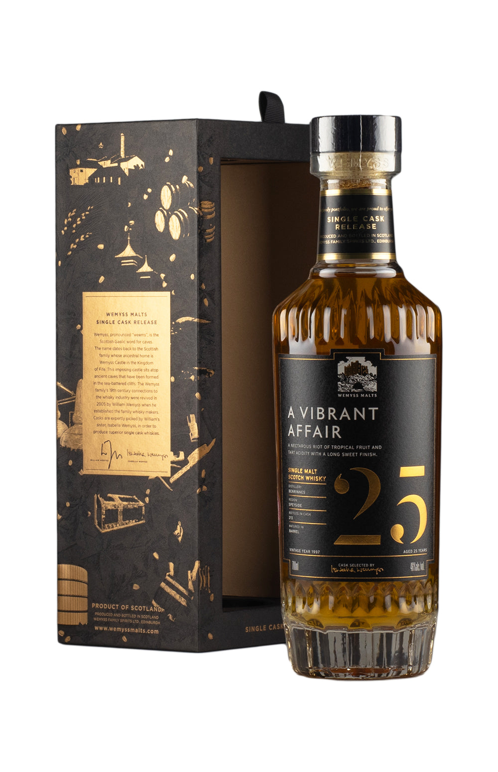 Benrinnes 25 Year Old A Vibrant Affair Wemyss Malts 1997