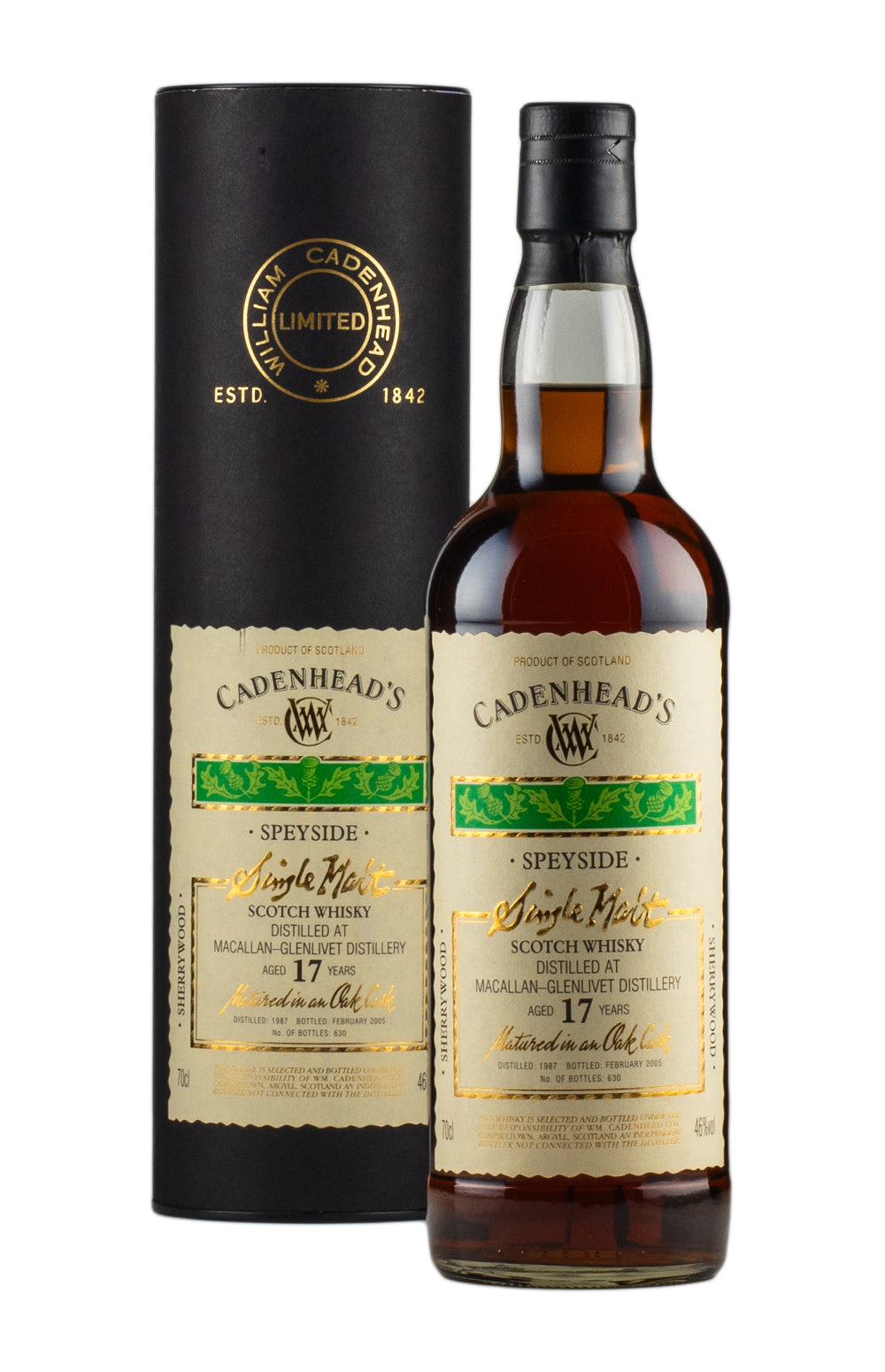 Macallan 17 Year Old Cadenheads 1987
