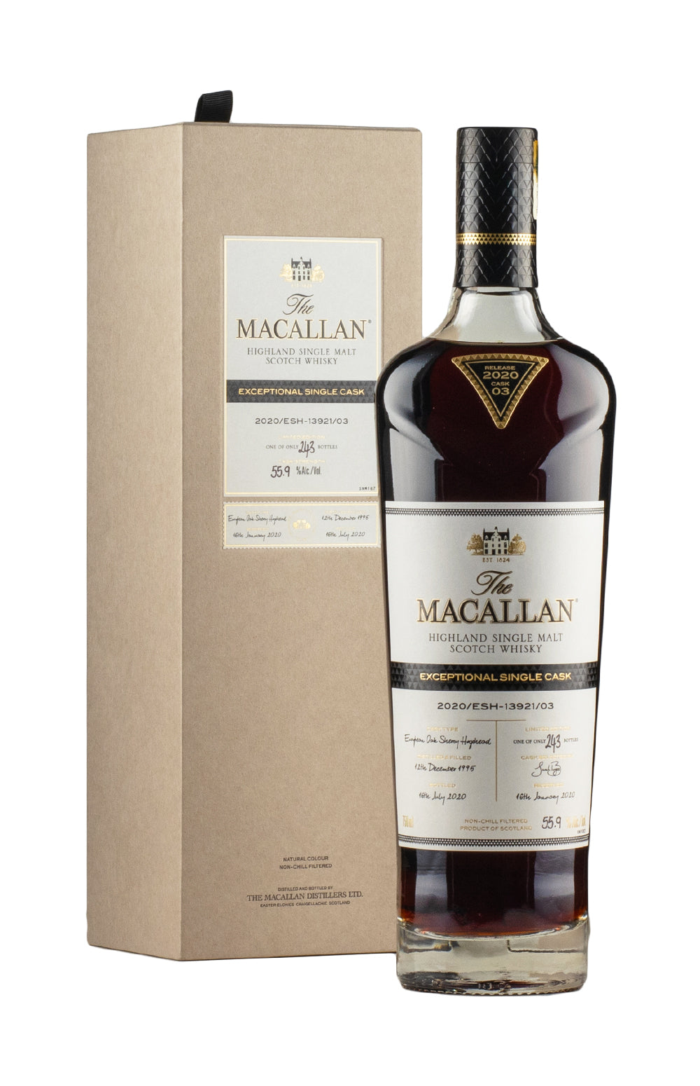 Macallan Exceptional Single Cask EH-13921/03 (Bottled 2020) 1995