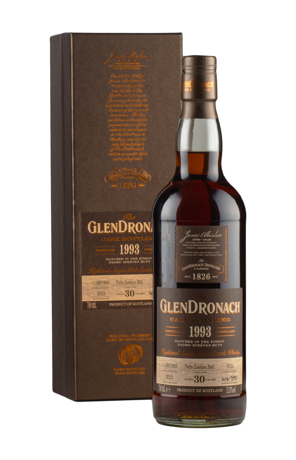 Glendronach 30 Year Old Single PX Cask 6753 1993