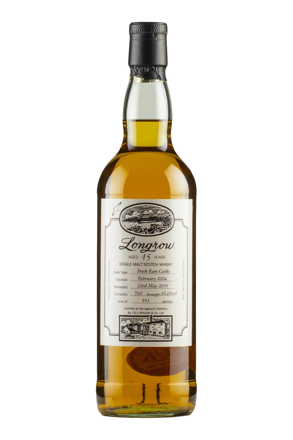 Longrow 15 Years Old Fresh Rum Casks (2019 Release) 2004