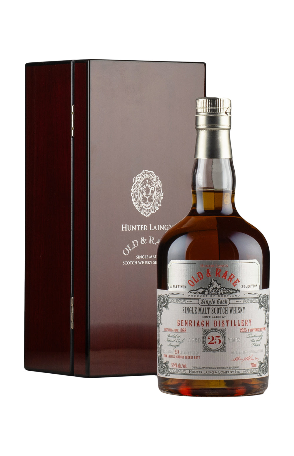 Benriach 25 Year Old `Old and Rare`Hunter Laing 1998