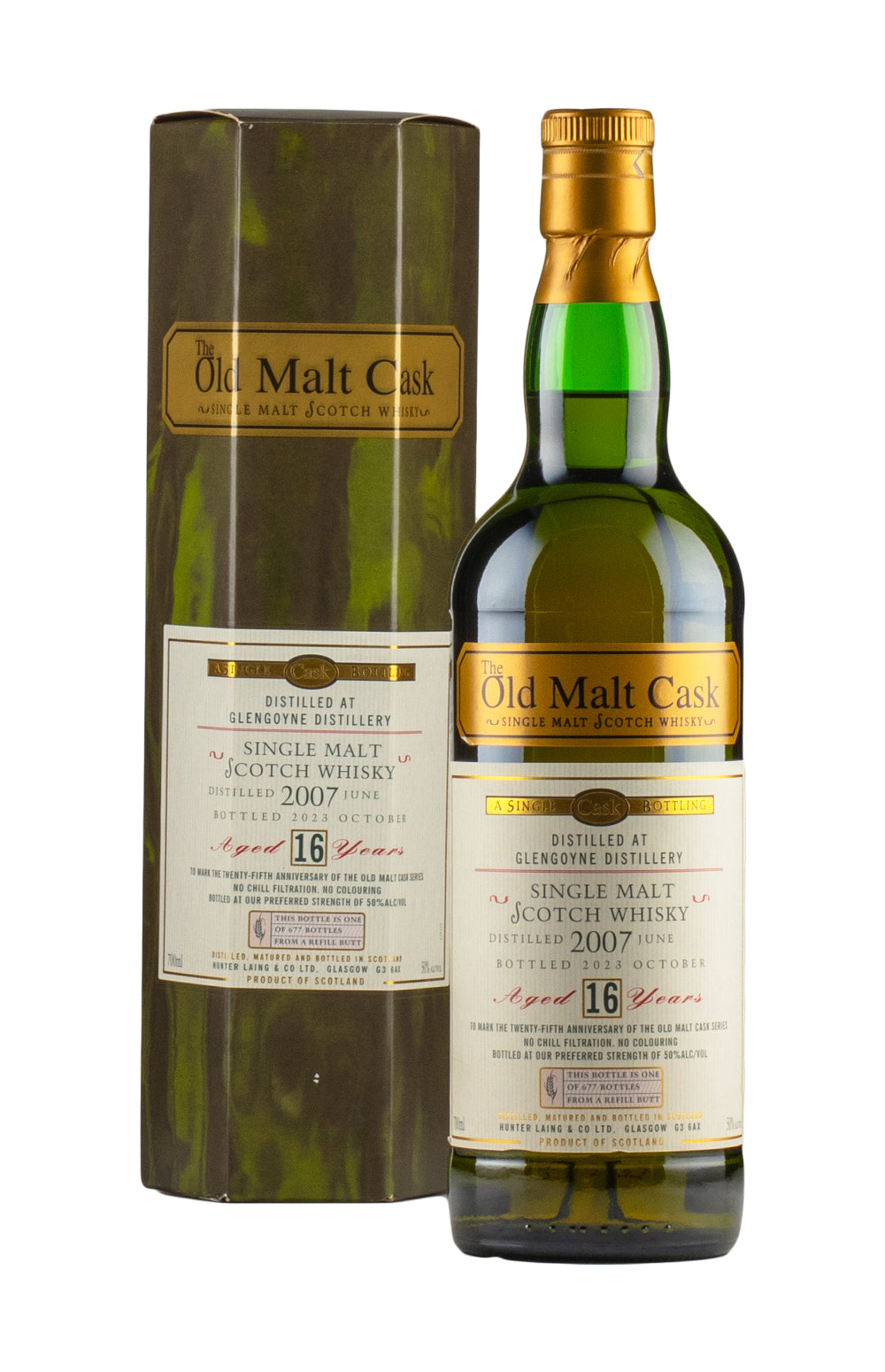 Glengoyne 16 Year Old Old Malt Cask 25th Anniversary Hunter Laing 2007