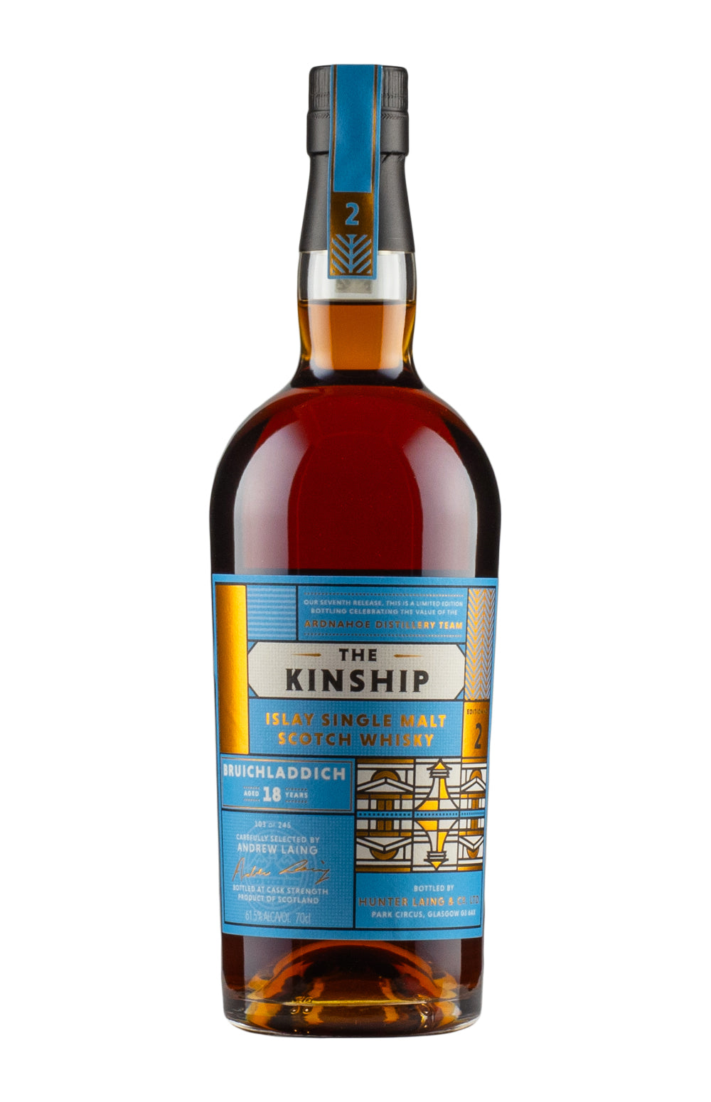 Bruichladdich 18 Year Old The Kinship Hunter Laing
