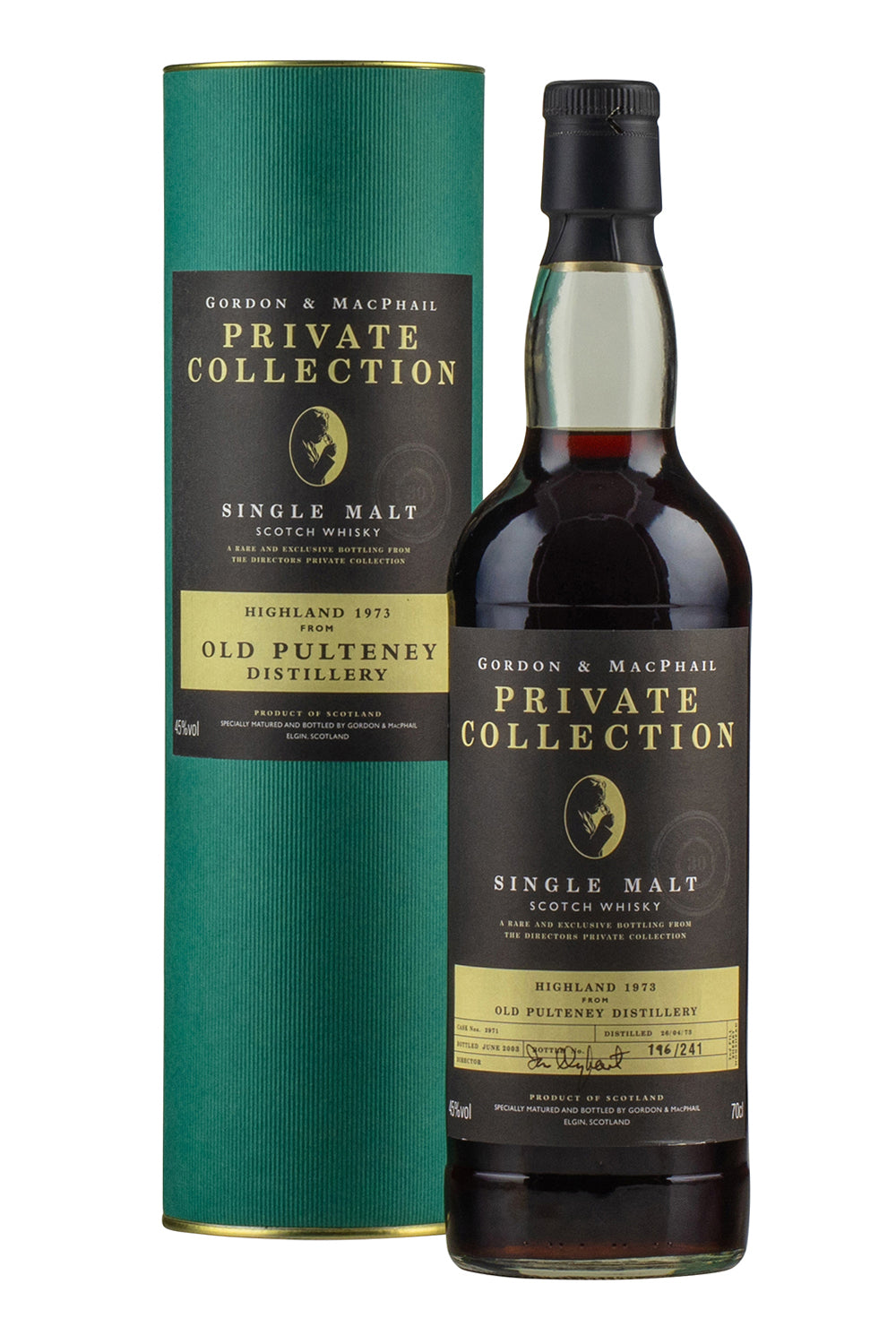 Old Pulteney Private Collection Gordon and MacPhail 1973