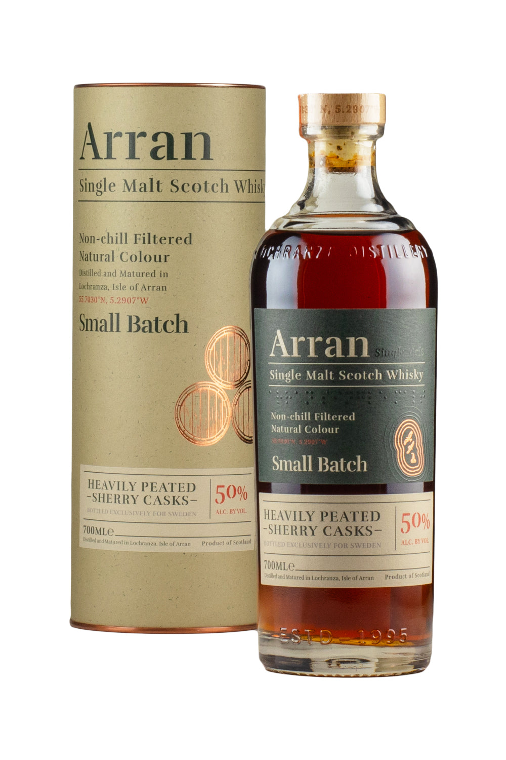 Arran Heavily Peated Sherry Matured for Sweden