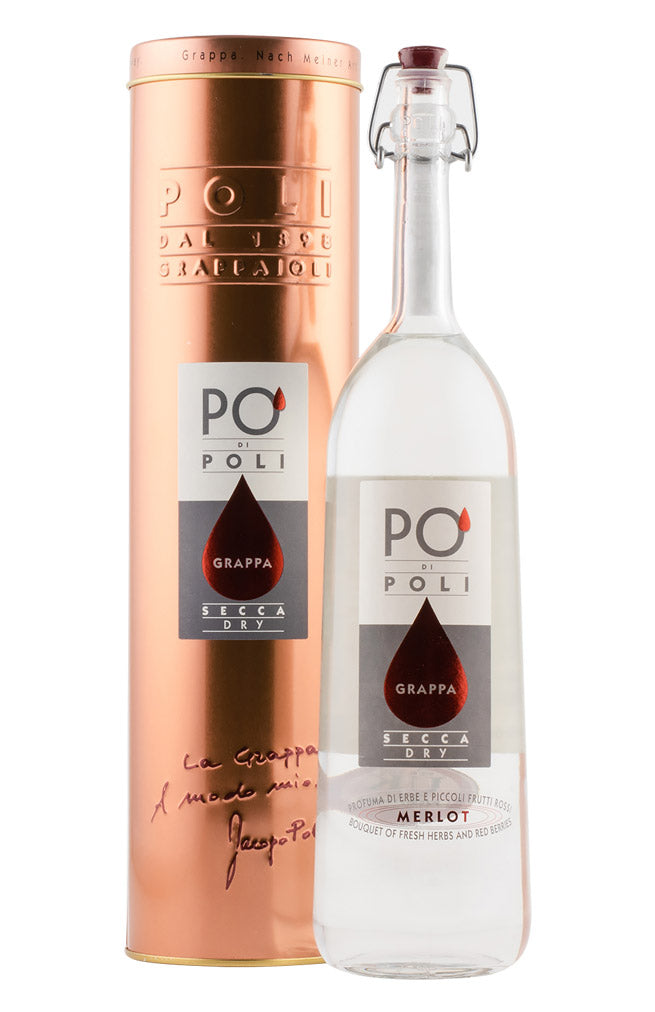Grappa Po`di Poli Secca Merlot