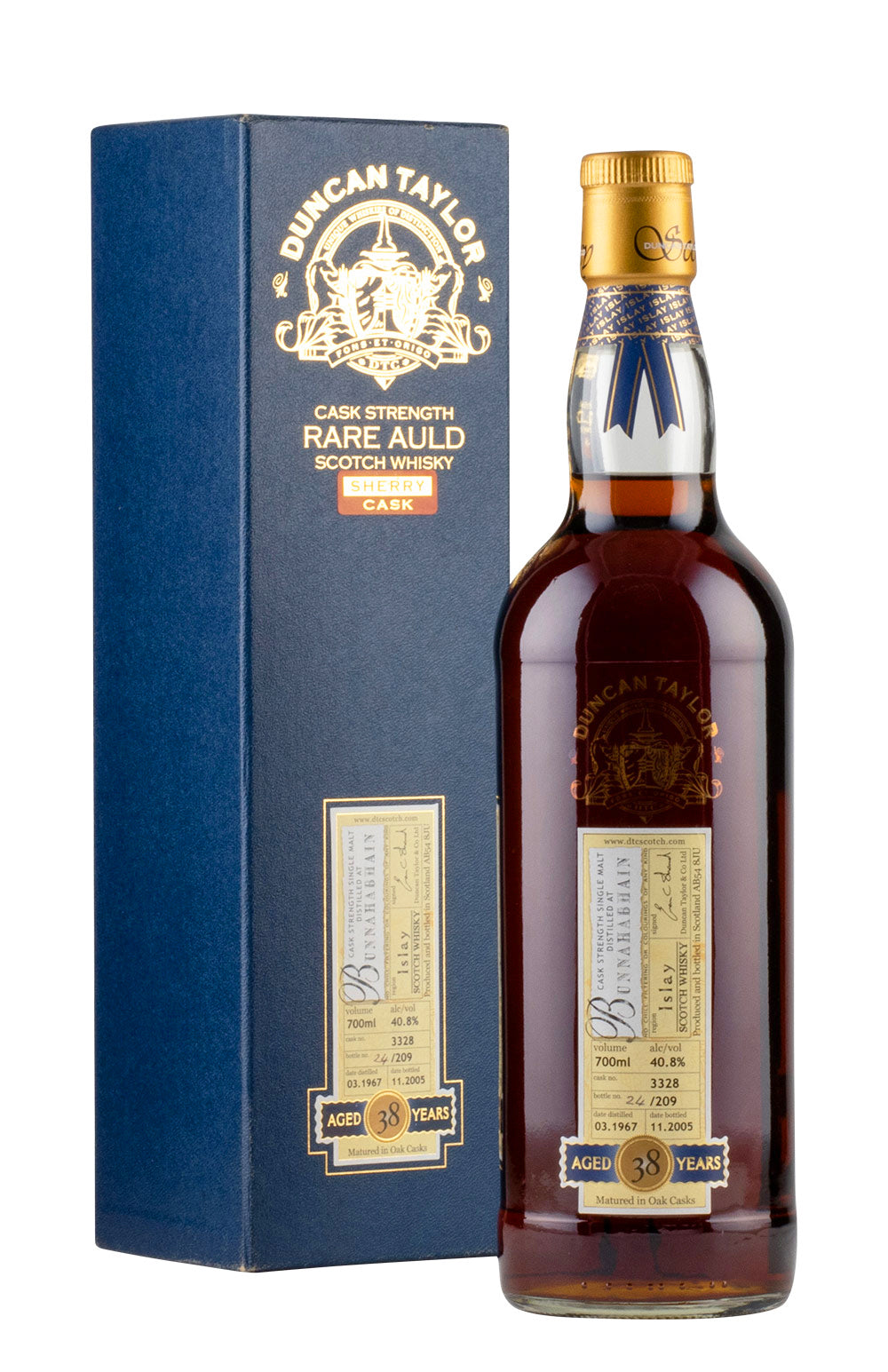 Bunnahabhain 38 Year Old Rare Auld Duncan Taylor 1967