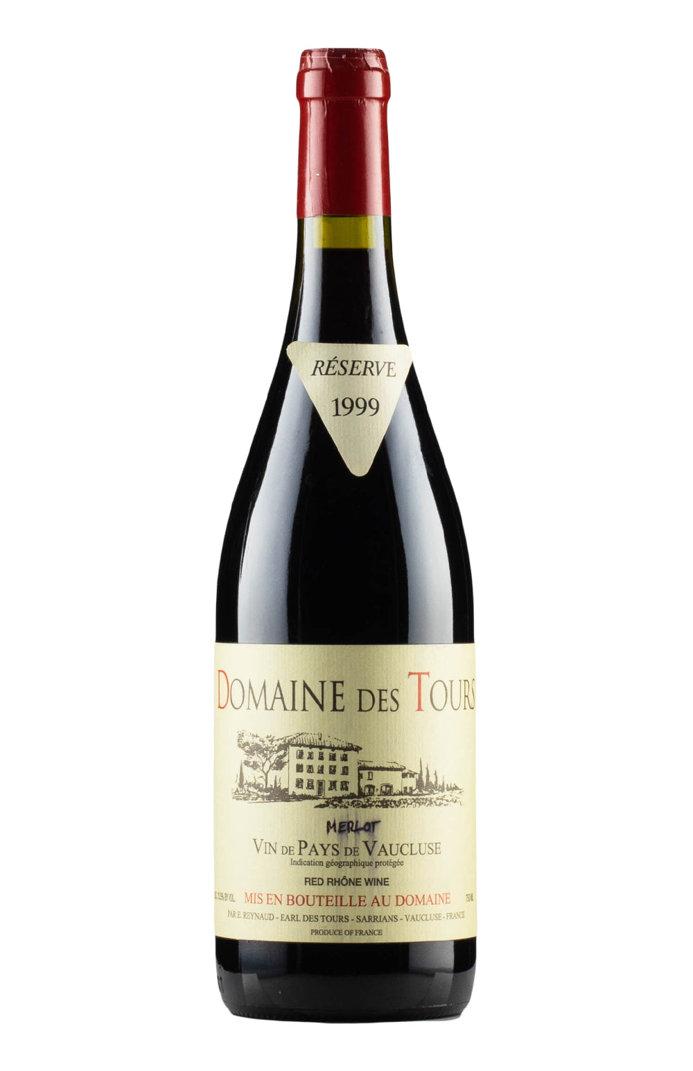 Merlot Vin de Pays  Domaine des Tours 1999