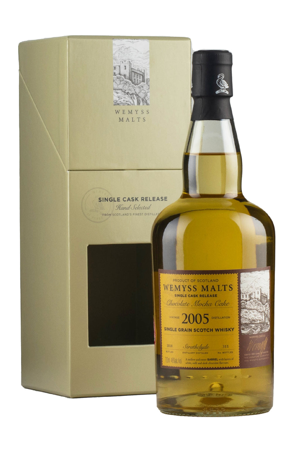 Strathclyde 12 Year Old Chocolcate Mocha Cake Wemyss Malts 2005