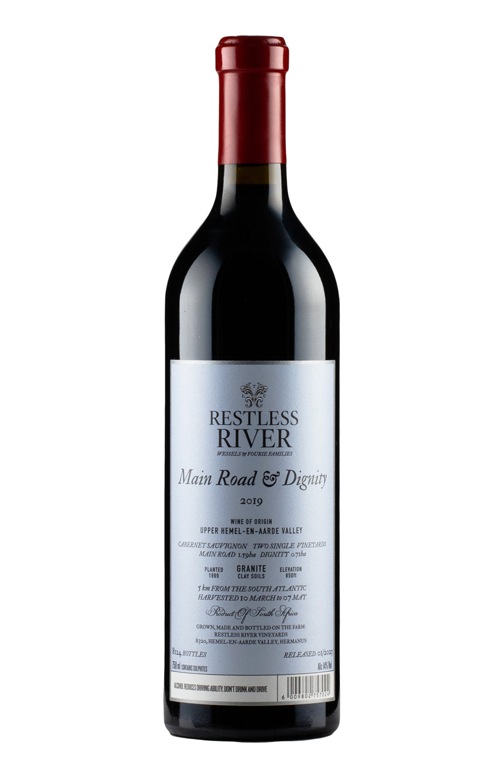 Restless River Main Road and Dignity Cabernet Sauvignon 2019